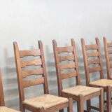 Set of 6 Vintage Razor Blad Chairs