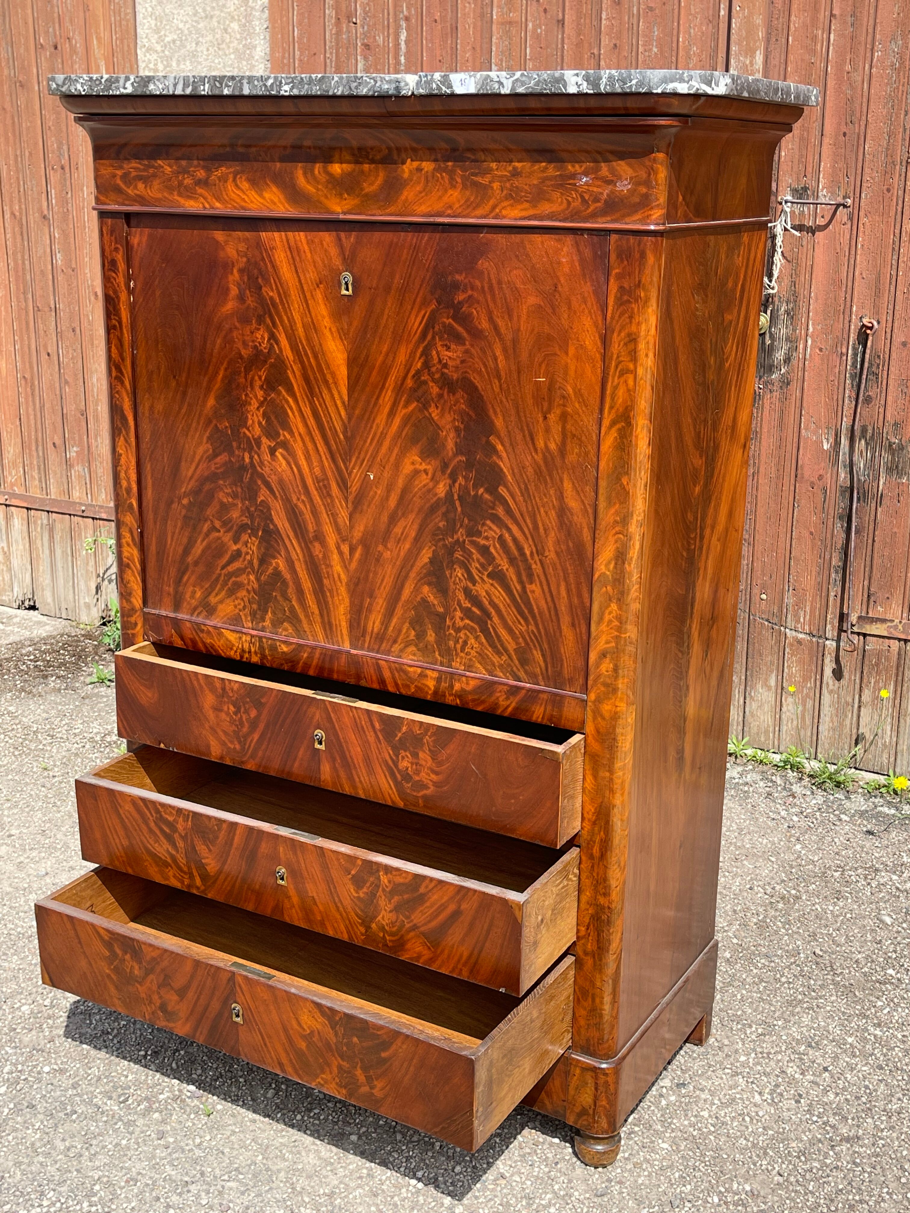 Mahogany Secretary restoration early nineteenth
