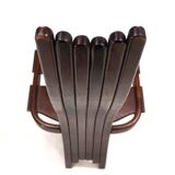 Set of 3 Allmilmö brutalist dining chairs oak, 1980