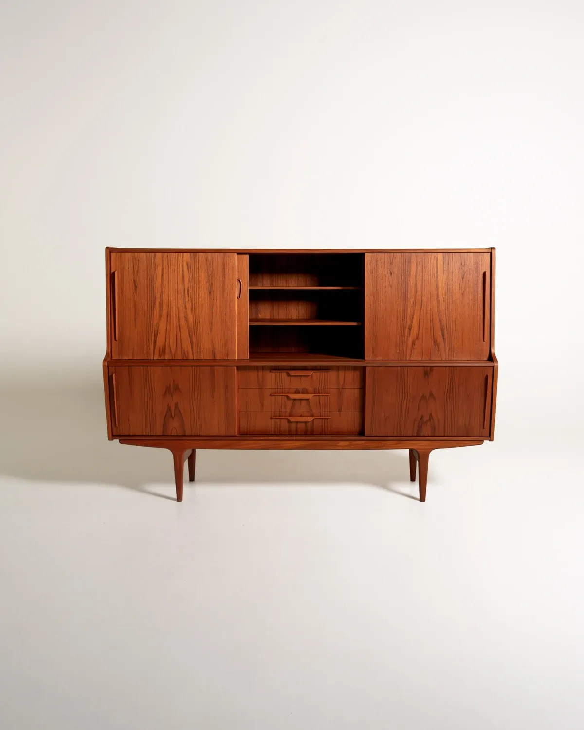 Danish Teak Highboard, 1960s