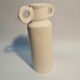 Handmade white clay vase contemporary style