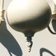 Small patinated dutch chandelier shabby chic 54 x 59 cm