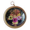 Dried flower frame and curved glass vintage