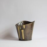 Modernist copper cachepot, 1950s.