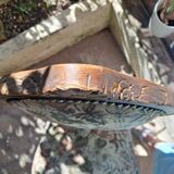 Brown varnished wooden chair 1940 Fabric chair with jacquard seat, upholstery manufacturing