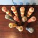 Jeu de 11 quilles bois circa 1930/50