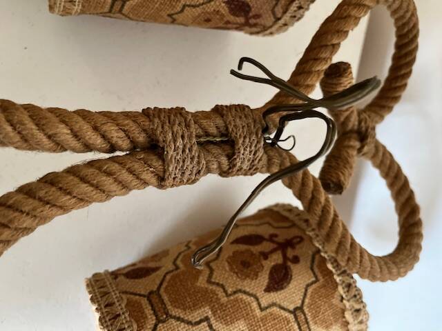 Large rope wall lamp