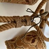 Large rope wall lamp