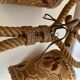 Large rope wall lamp