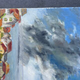 Seaside Hamlet Painting