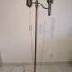 19th Century reading floor lamp - Wild & Wessel burner in solid brass