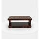 An Art Deco coffee table made of beech wood, rosewood, and marquetry.