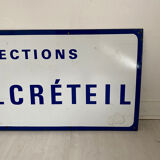 Paris metro plate "Balard - Créteil"