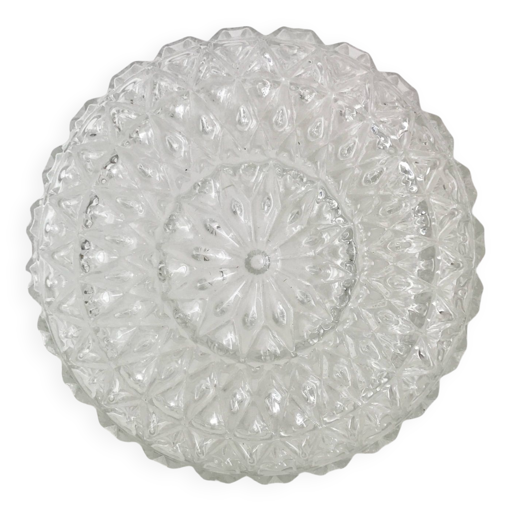 Round molded glass ceiling light ⌀ 24 cm