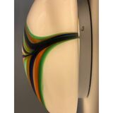 Contemporary multicolored reeds in murano glass wall sconces or flush mount