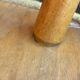 Tabouret vintage pieds compas et moumoute