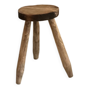 tabouret tripode chêne
