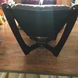 Fauteuil cuir Luna vintage