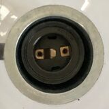 Applique de Flavio Poli en verre de Murano gris, Italie années 70