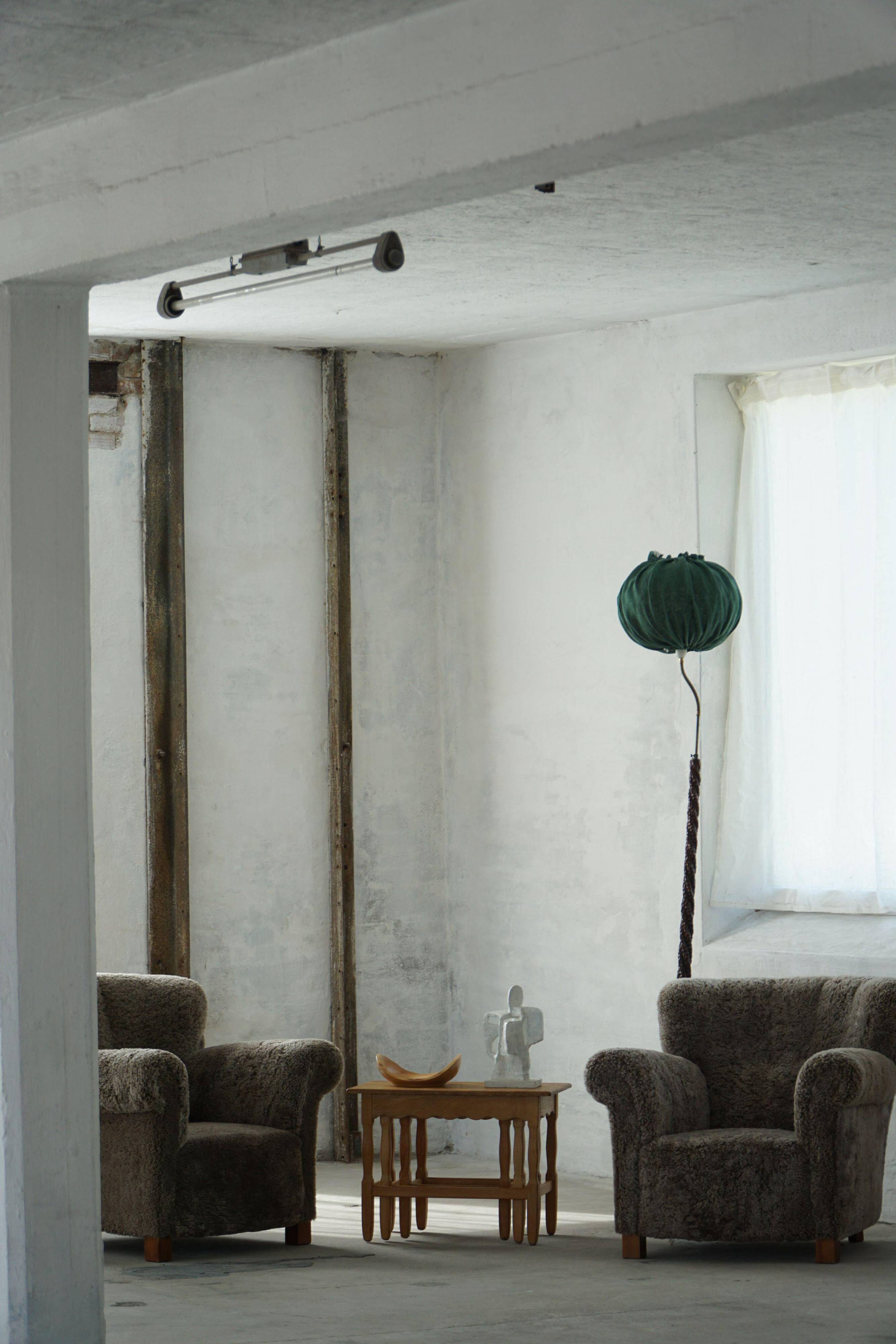 Nesting tables in oak, made by a Danish cabinetmaker, mid-century modern, 1960s.
