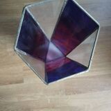 Glass paste and brass vase
