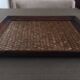 Tray in wood and woven rattan - 1st half of the 20th century