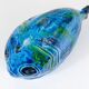 Blue enamelled fish sculpture Rimini by Aldo Londi Bitossi, Italy, 1950s