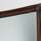 Miroir ancien français à facettes en bois sculpté, vers 1850