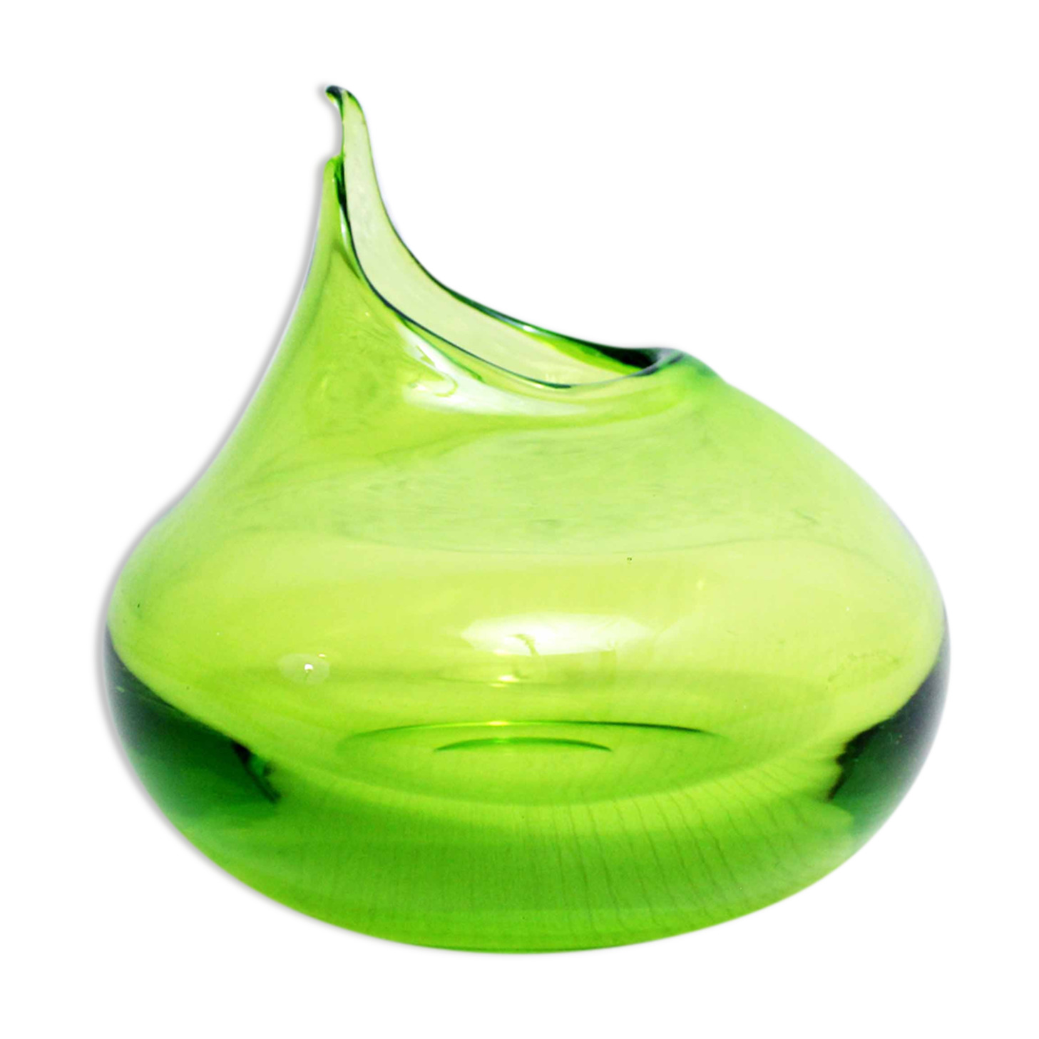 Green vintage vase