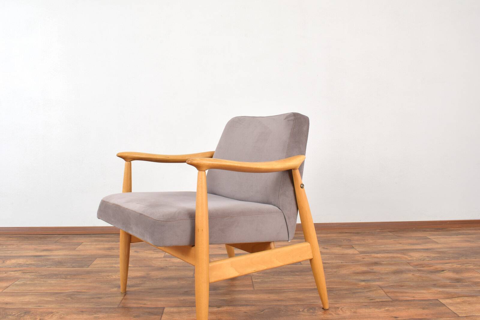Mid-Century Polish Lounge Chairs by J. Kędziorek, 1960s. Set of 2.