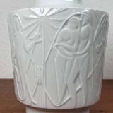Vintage White Porcelain Vase from the Paradies Series by Kurt Wendler for Edelstein Bavaria, 1970s