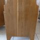 deep blue and wood refurbished bedside table