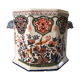 Cache pot faïence Desvres motif Rouen