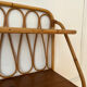 Vintage rattan wall shelf