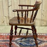 Fauteuil anglais en orme du XIXème