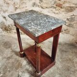 Antique Empire style console in mahogany and marble – circa 1830