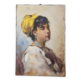 Portrait de femme, école russe, début 20ème siècle