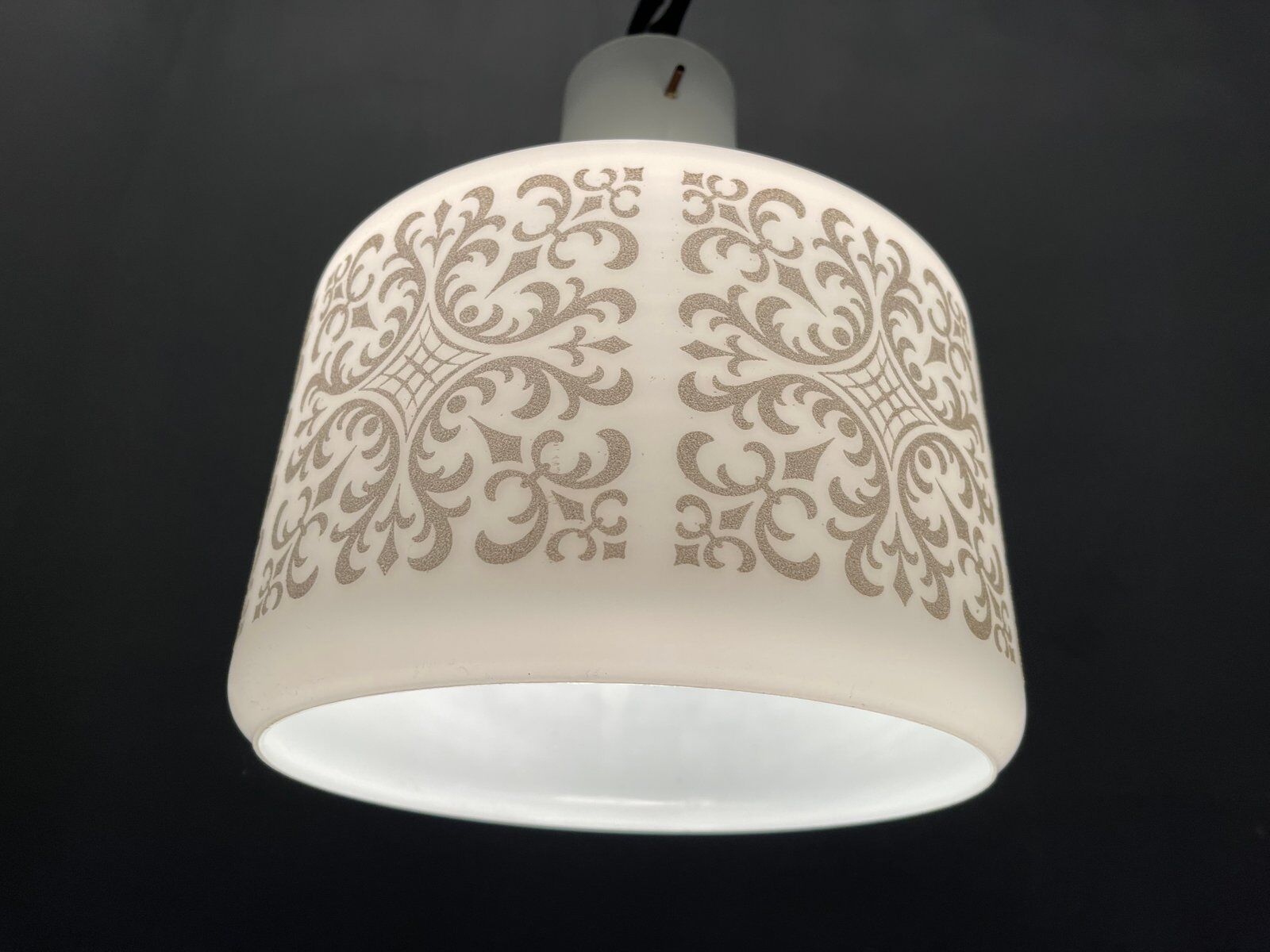 Italian Opaline Glass Light Pendant