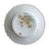 Old plate decorated with cherry blossoms