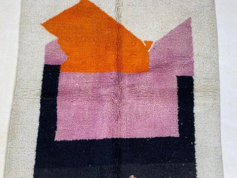 Colorful handmade Berber rug size 150 x 250 cm