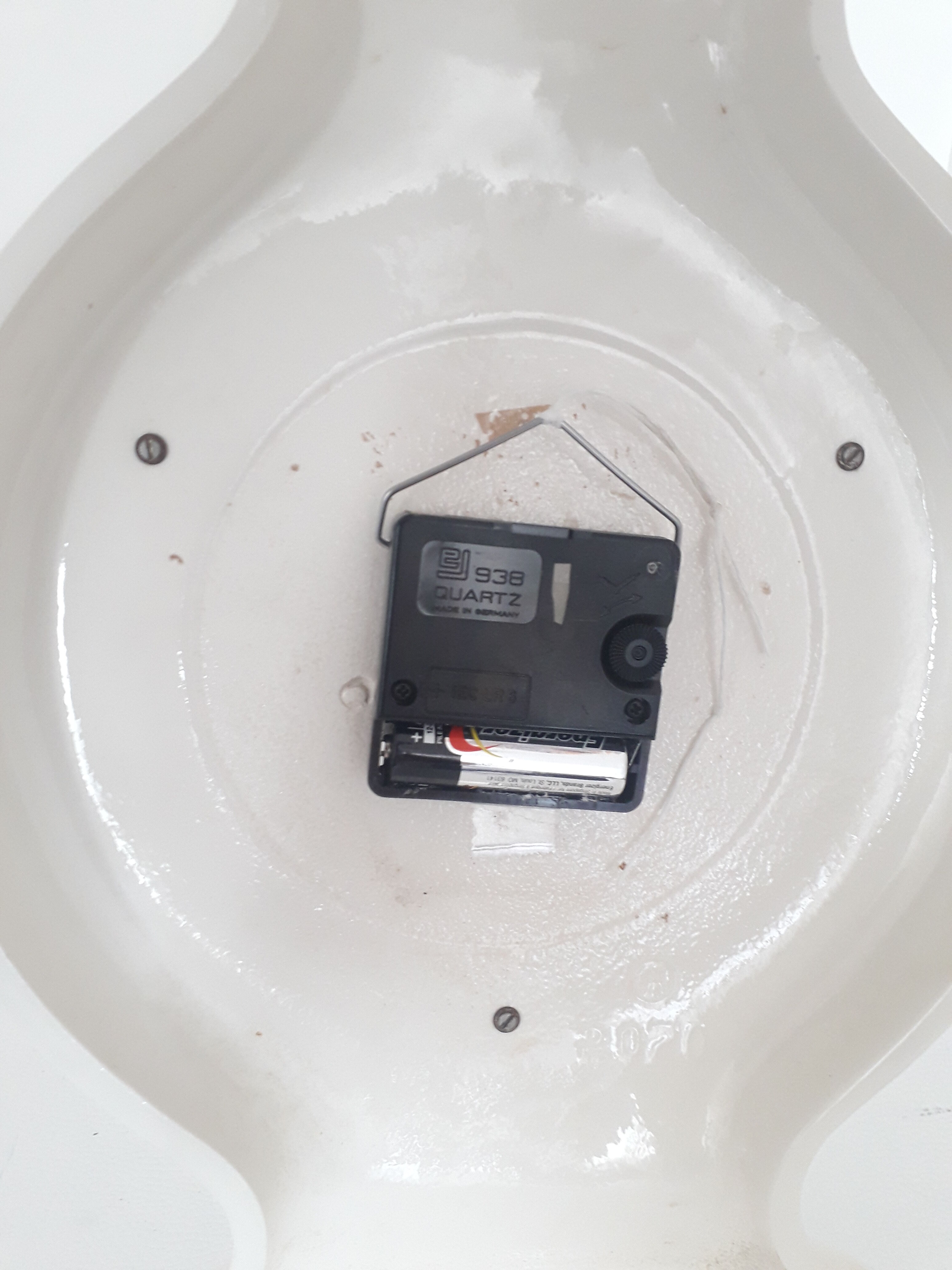 Wall clock jaz fontic porcelain 1970