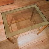 3 nesting tables in gilded brass
