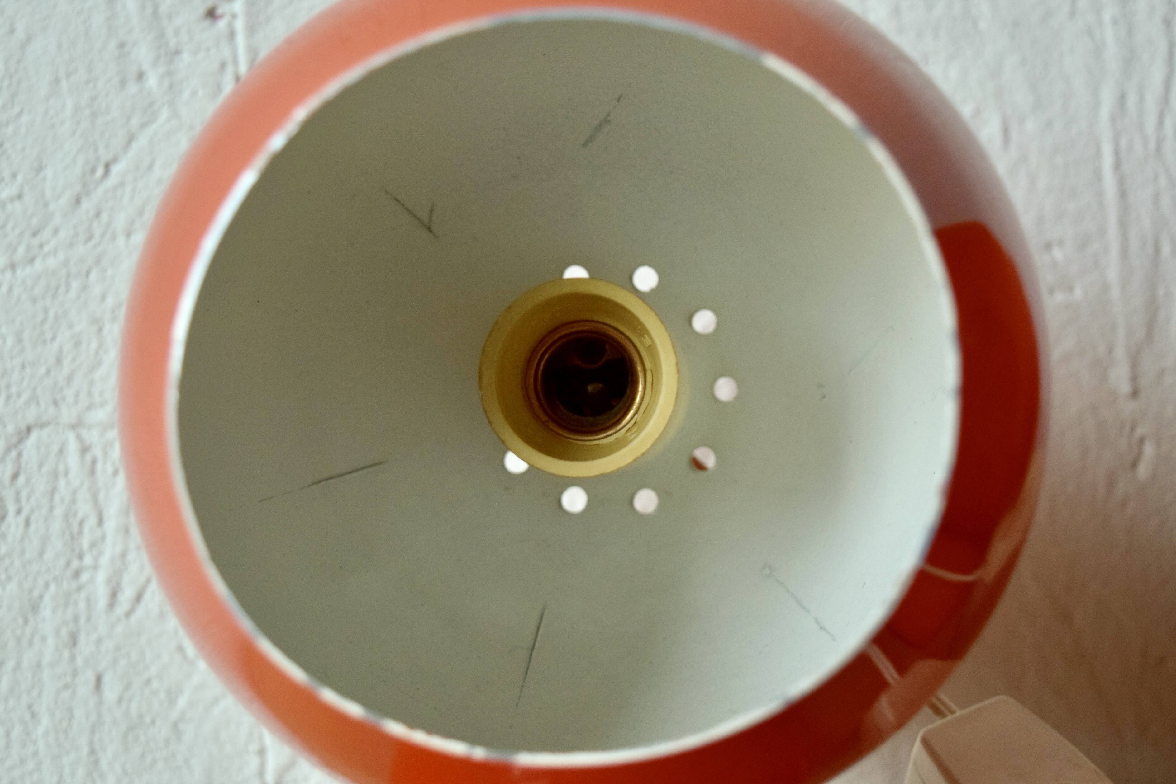 Pair of vintage falca lamps - ball lamps - space age design - made in italy