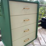Compass foot chest of drawers