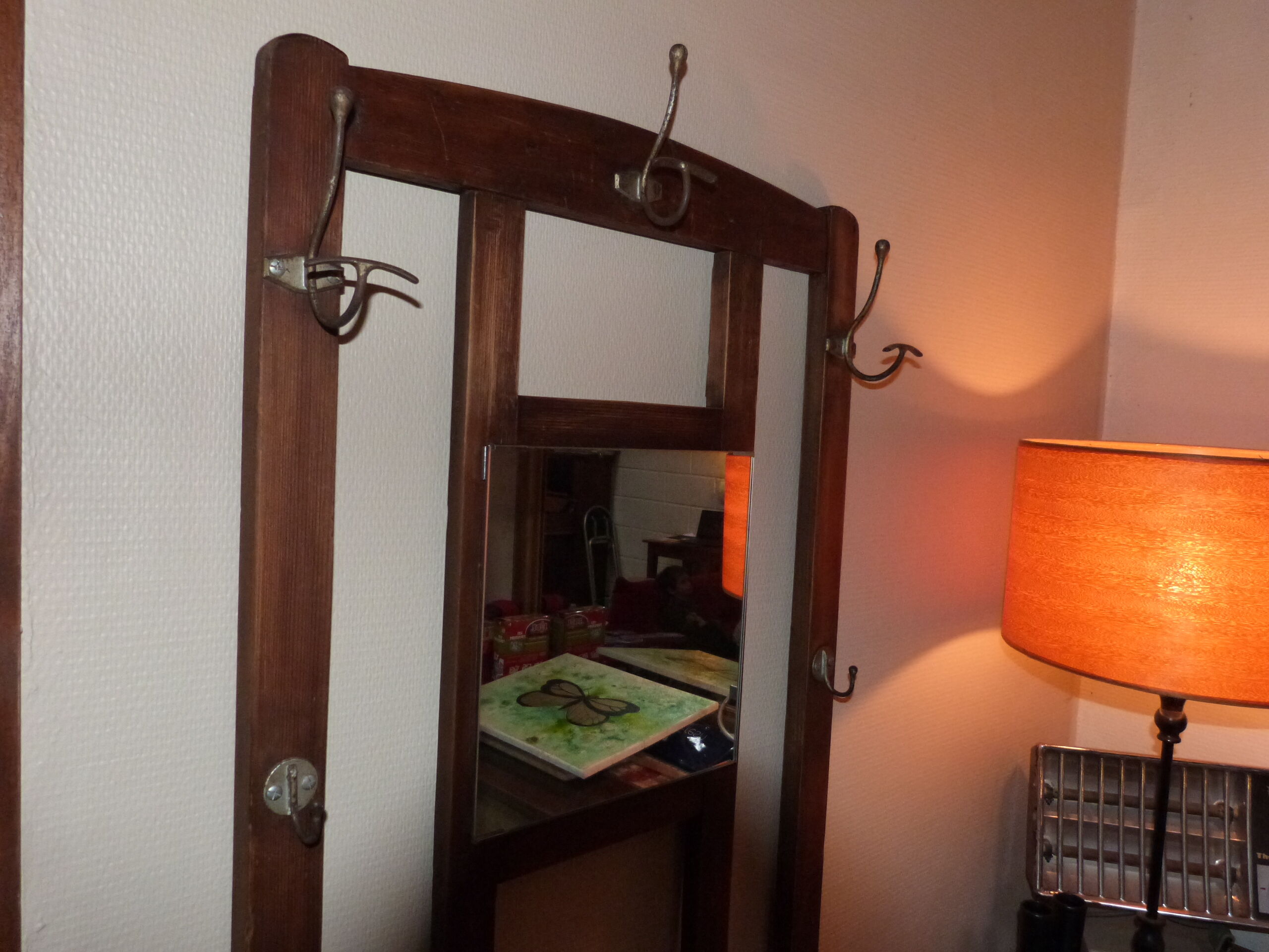 Old wooden coatrack