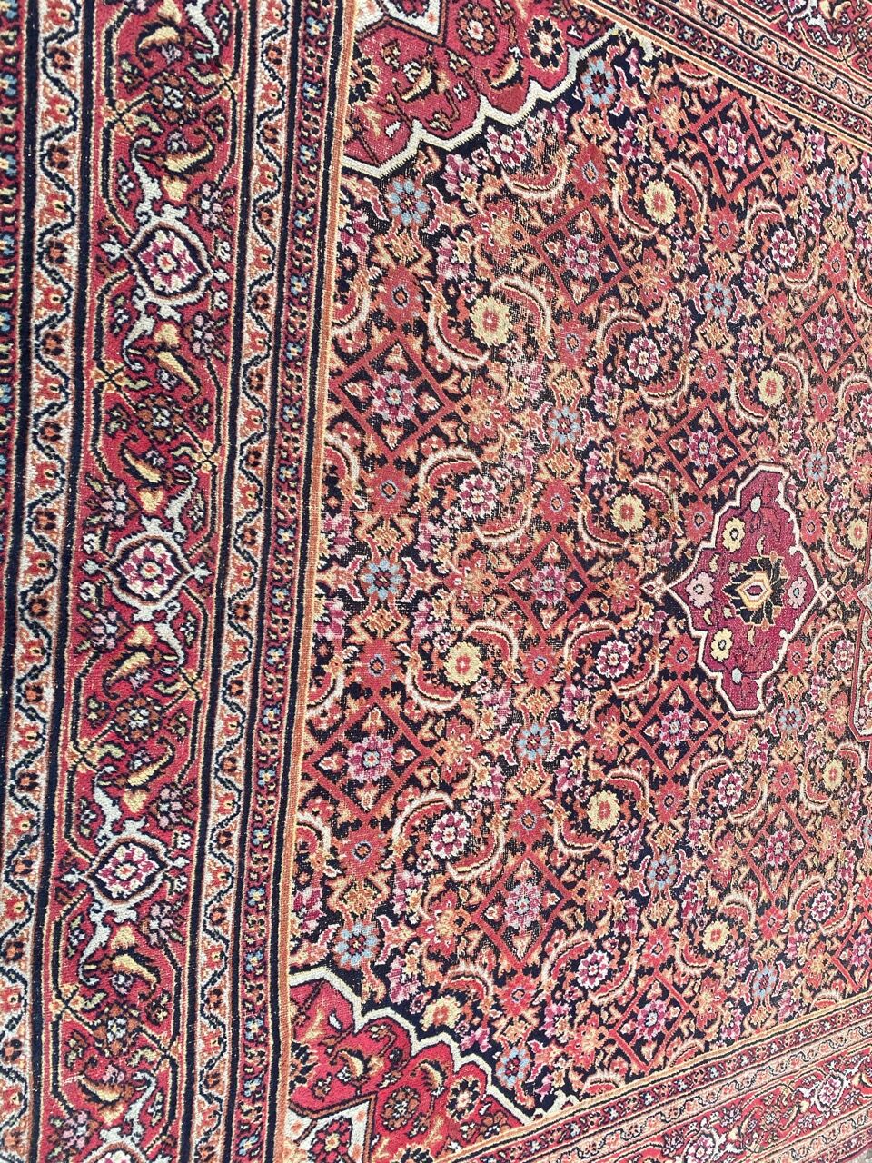 Old Persian carpet Dorokhsh khorasan from the early 19th century 200x400 cm