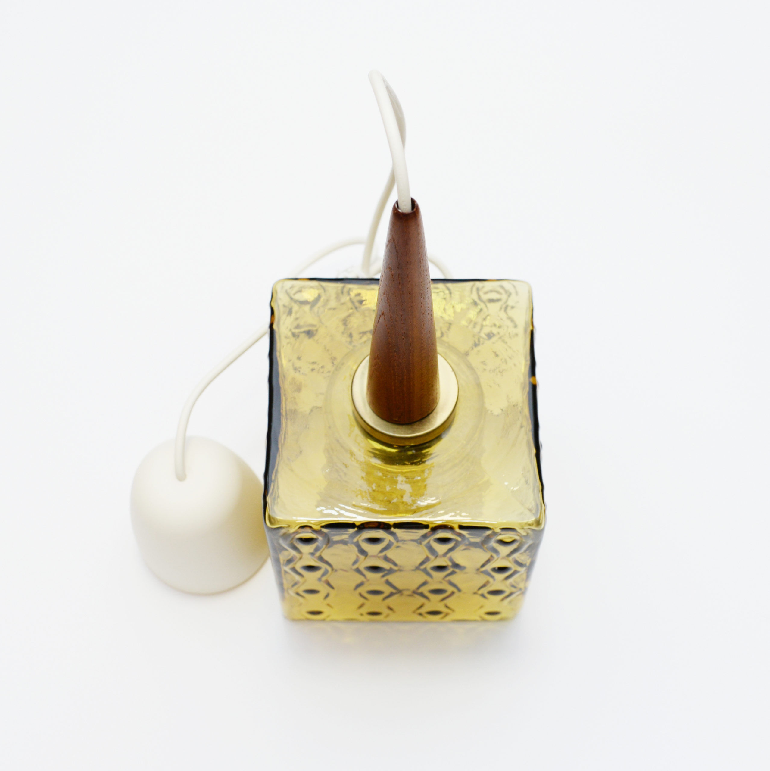 Suspension en teck, design de Carl Fagerlund, Suède, années 1970
