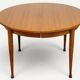 Table à manger extensible vintage en teck – années 1960