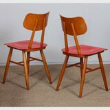 Paire de chaises produites par Ton dans les années 1960