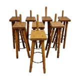 Mid century brutalist bar stools, 1950